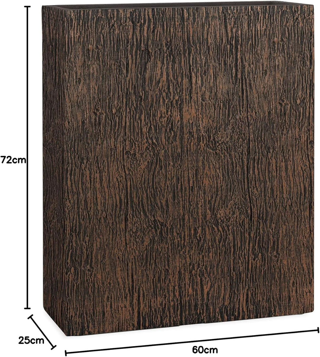 Pflanzwerk® Pflanzkübel Divider Wood Braun 72x60x25cm *Frostbeständig* *UV-Schutz* *Qualitätsware*