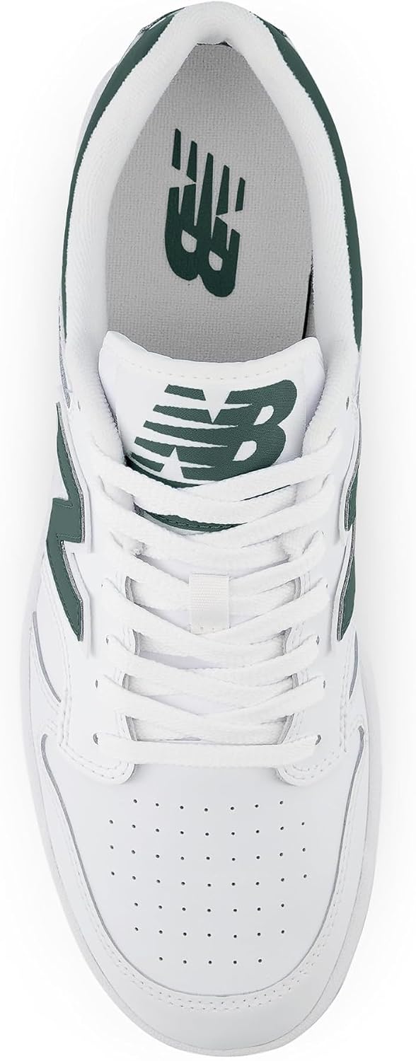 New Balance Bb480cob Herren 37.5 EU Weiss Nachtgrün Helles Aluminium, 37.5 EU Weiss Nachtgrün Helles