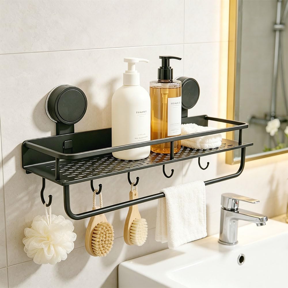 Saugnapf Ohne Bohren Duschablage Wasserdicht Badregal Saugnapf Aluminium | Aluminium Bad Organizer S