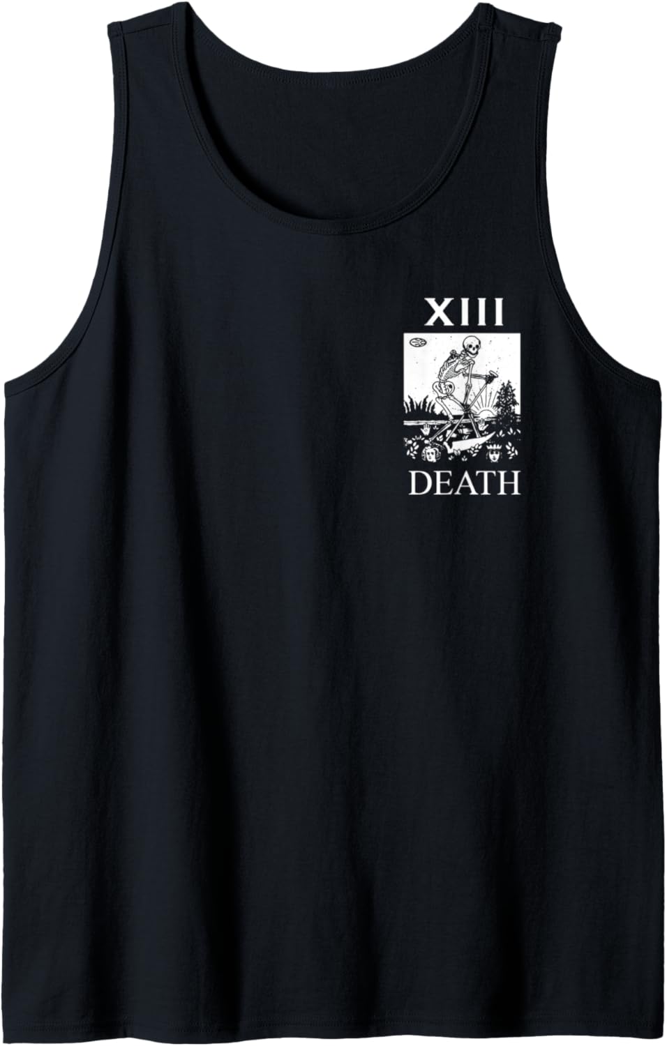 Tarotkarte Gothic Halloween Occult Tarot Todeskarte Tank Top