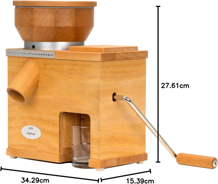 KoMo FidiFloc Medium Kombigerät (360 Watt Getreidemühle, Handflocker)