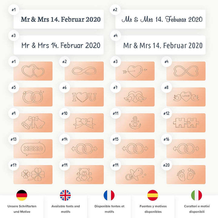 LIEBESSCHLOSS-FACTORY Herz-Schloss Rosé-Gold mit Gravur und Schlüssel, gratis Geschenkbox uvm. Jetzt