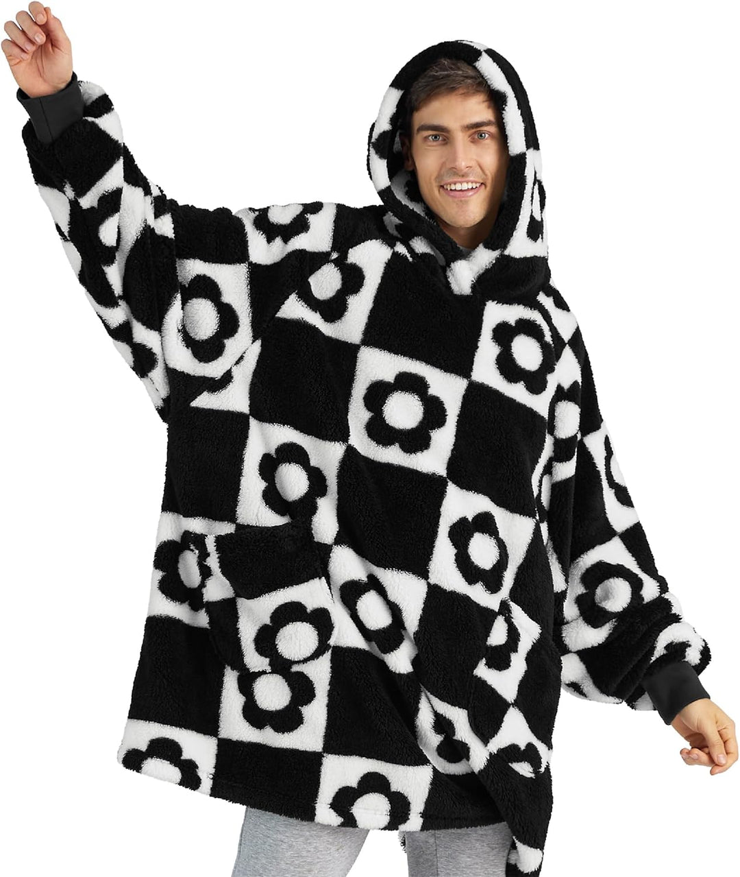BEDSURE Decke mit ärmeln Kuscheldecke, Weihnachtsgeschenke Geschenke für Frauen Frau Hoodie Decke Da