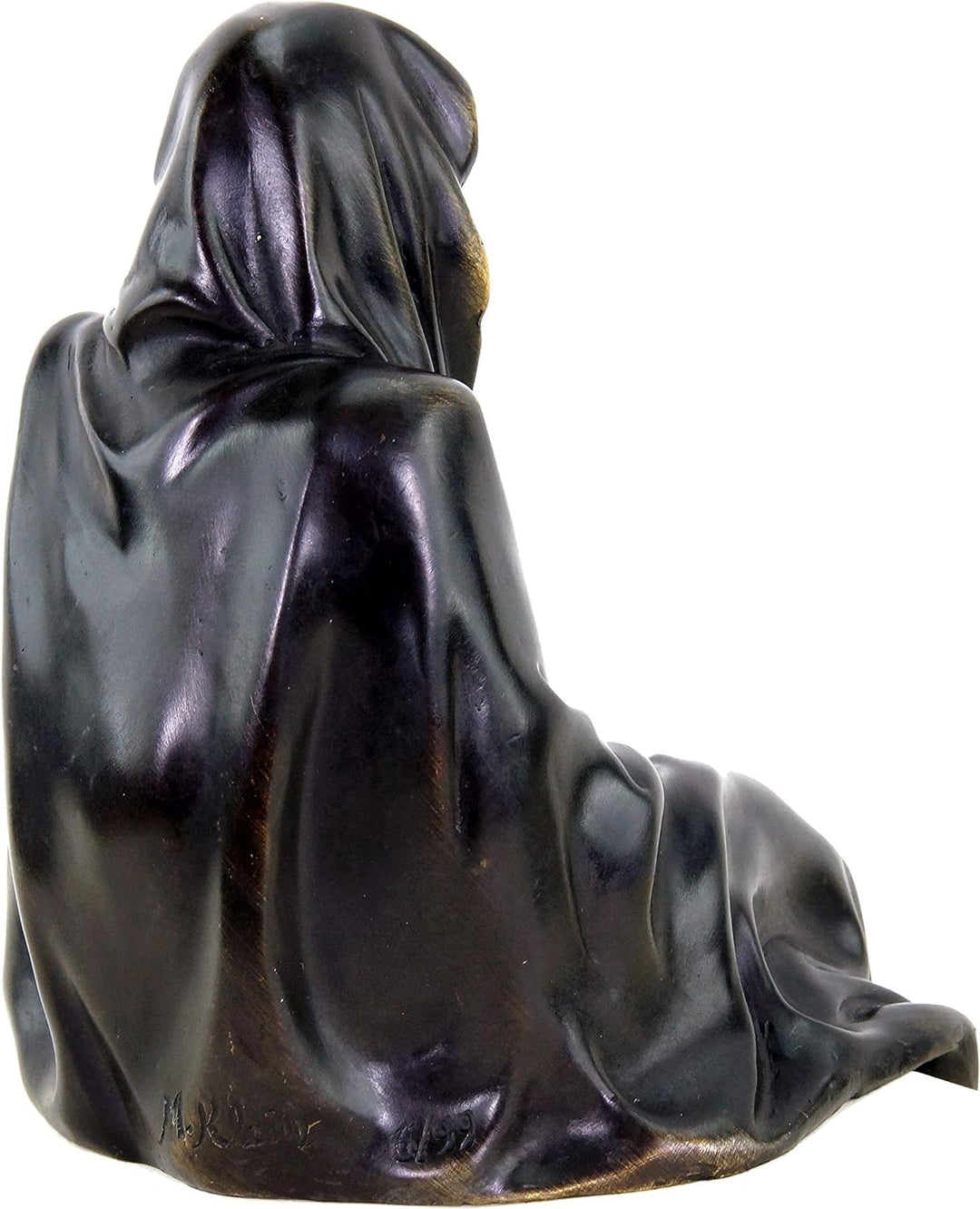 Kunst & Ambiente - Limitierter Kantensitzer - Geist - schwarz - Bronzeskulptur - signiert Martin Kle