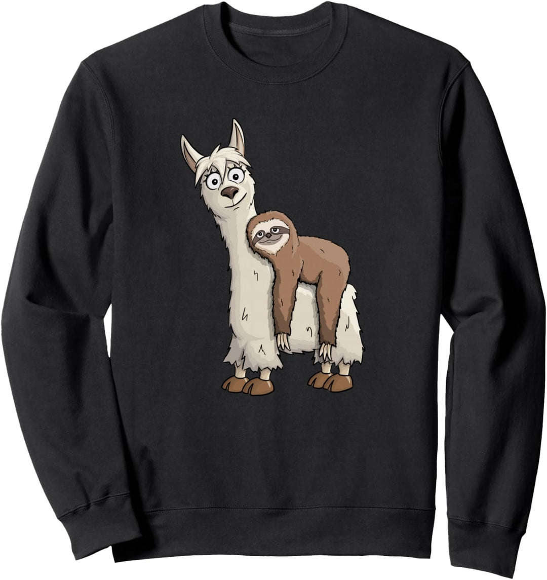 Chill Out Faultier reitet Lama Trendy Alpaka Style Sweatshirt