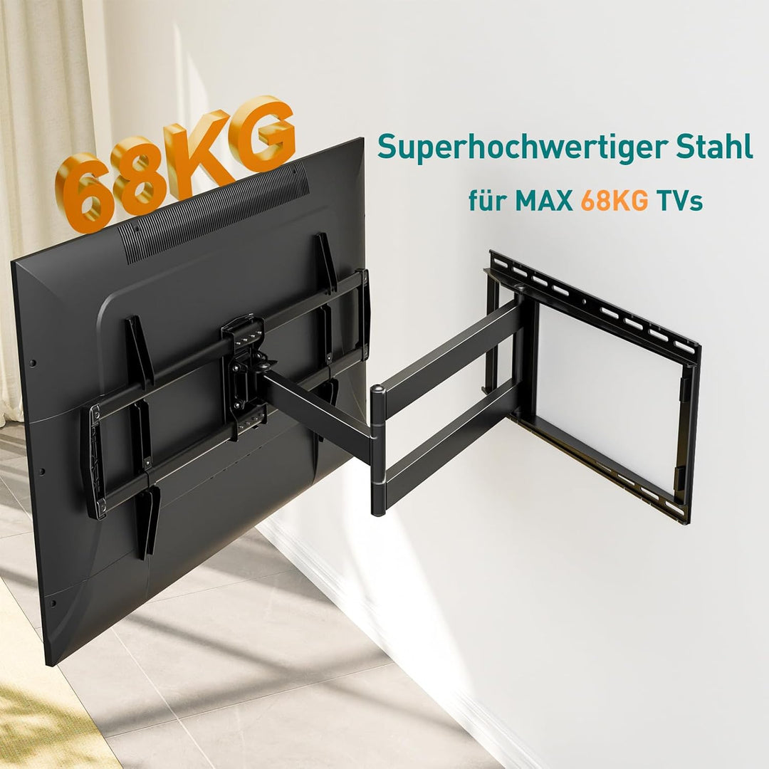 ELIVED TV Wandhalterung mit 1027mm Extra Langer Arm für die meisten 42-90 Zoll Fernseher bis 68KG, S