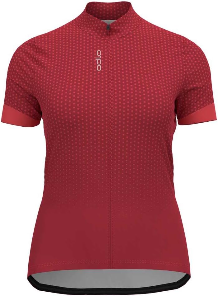 Odlo Damen Essentials_411951 Radtrikot mit Reissverschluss (1er Pack) L American Beauty - Cayenne, L