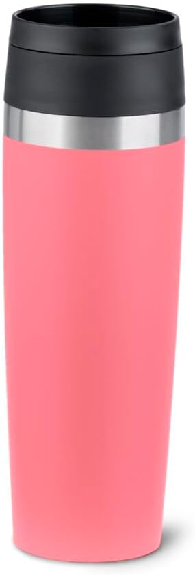 EMSA N2023950 Travel Mug Classic 0,5 Liter, neuer Komfort-Schraubverschluss, Pulverbeschichtung, Ede