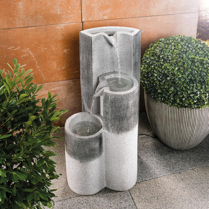 Solar Gartenbrunnen Smart Fountain - extragrosses 5 Watt Solarmodul, Solarpumpe mit Direktbetrieb -