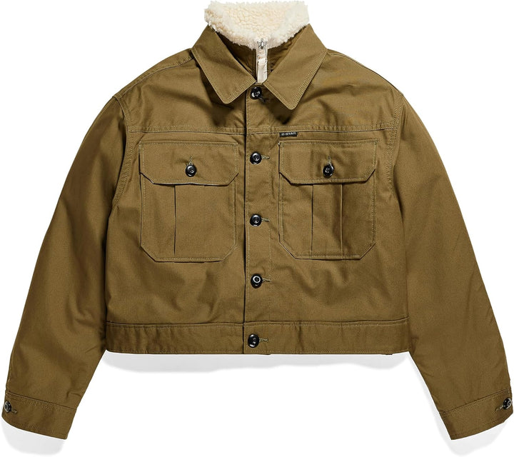 G-STAR Damen Cropped Hunter Jacke Jackets S Grün (dark olive D23689-D389-C744), S Grün (dark olive D