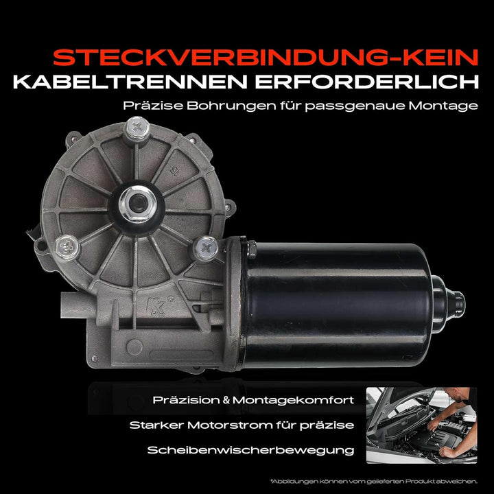 Frankberg 1x Wischermotor Vorne Links oder Rechts Kompatibel mit E-Klasse W210 2.0L-5.4L 1995-2002 E