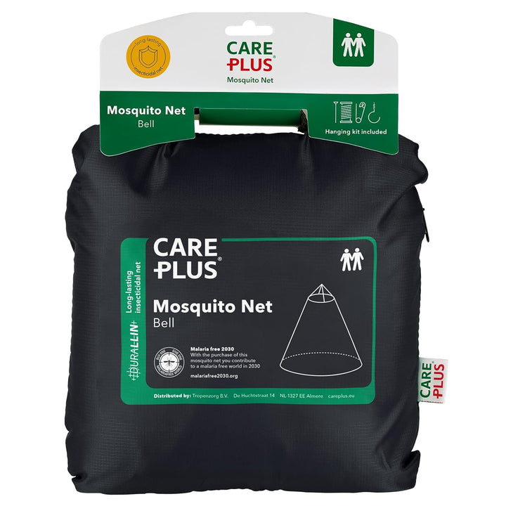 Care Plus Moskitonetz Reise imprägniert - Mosquito Net Bell Durallin 2 Personen - Mückennetz Bett fü