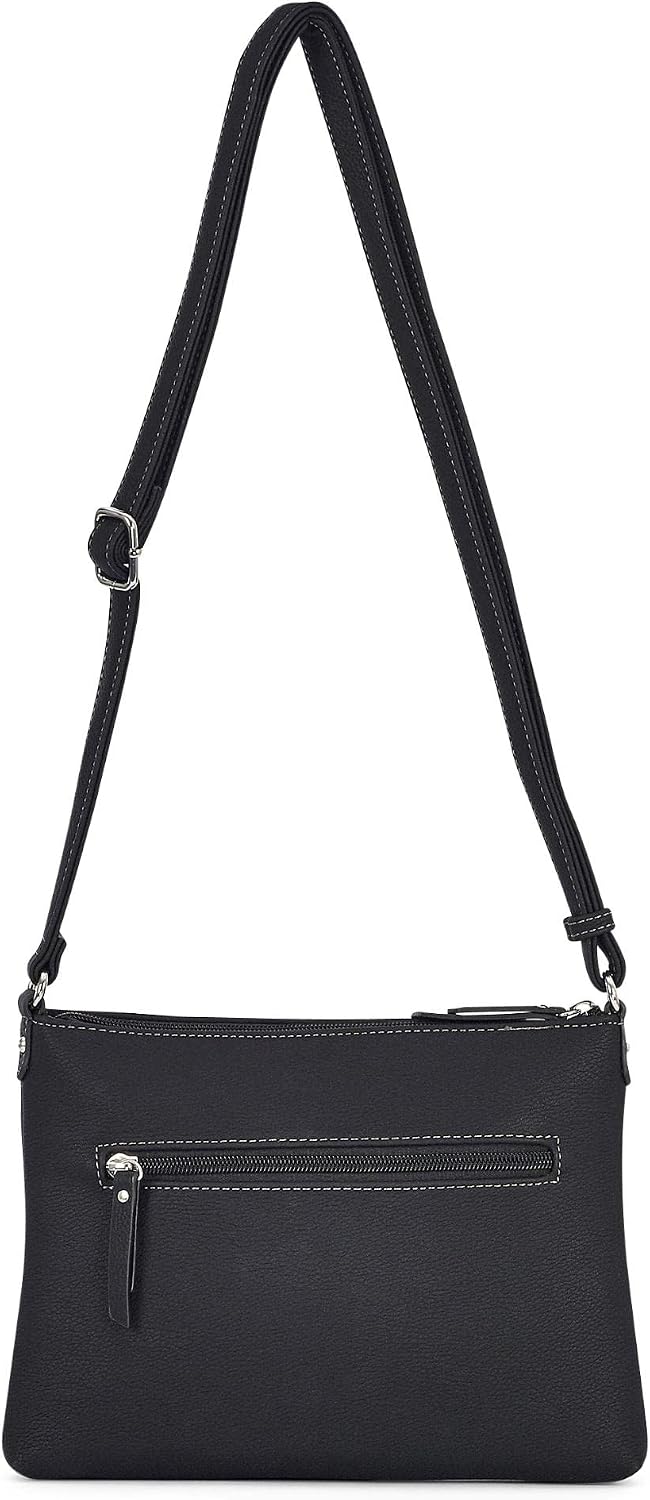 Gabor bags Dina Damen Umhängetasche Crossbody Bag 25,5 x 4 x 18,5 Schwarz, 25,5 x 4 x 18,5 Schwarz