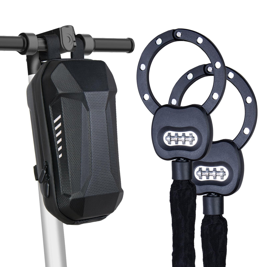 Todeco E Scooter Schloss mit Zahlencode, 8mm Dicke Kettenschloss, Handschellenschloss Fahrradschloss