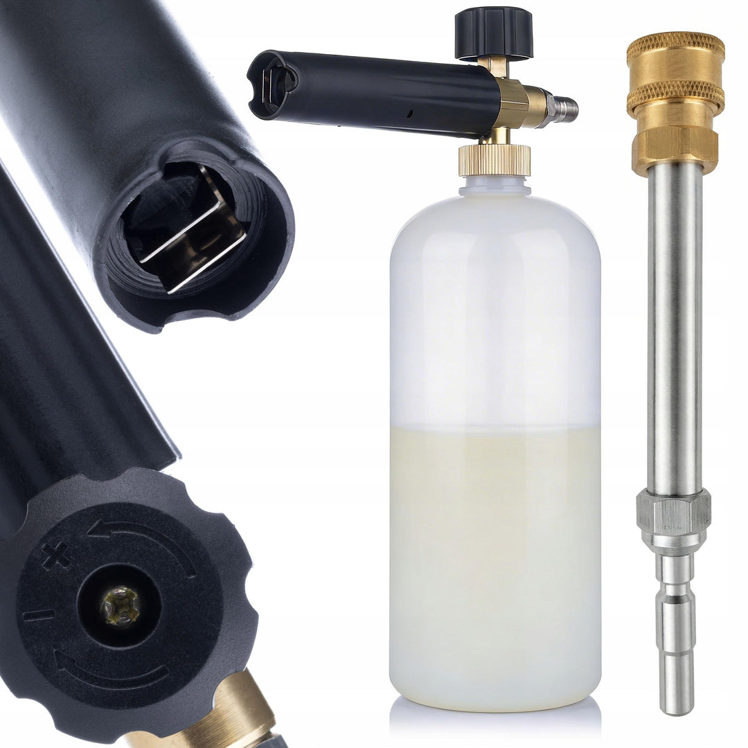 Rosfix Schaumlanze 1l 1/4" QC Set Kompatibel mit Kränzle D10 Light Line