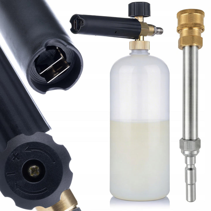 Rosfix Schaumlanze 1l 1/4" QC Set Kompatibel mit Kränzle D10 Light Line