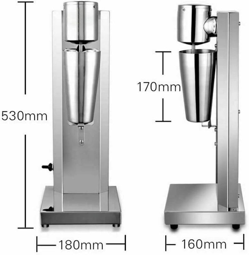 Drink Mixer 650ML Profi Milchshaker Standmixer elektrischer Getränkemixer Mixbecher für Smoothies, C