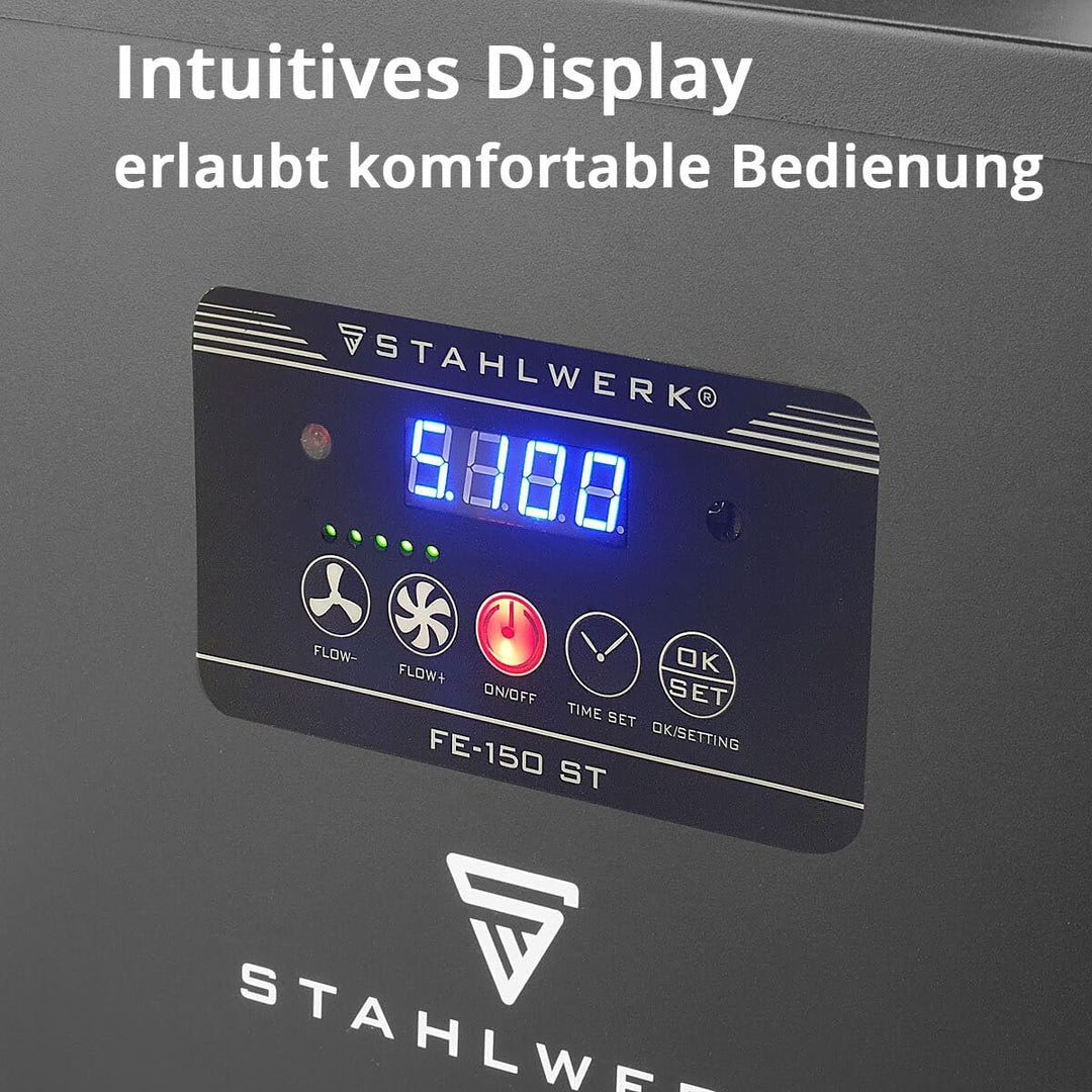 STAHLWERK Rauchabsaugung FE-150 ST mit 3-fach-Filter und 150 W Absauganlage | Rauchabsorber | Raucha