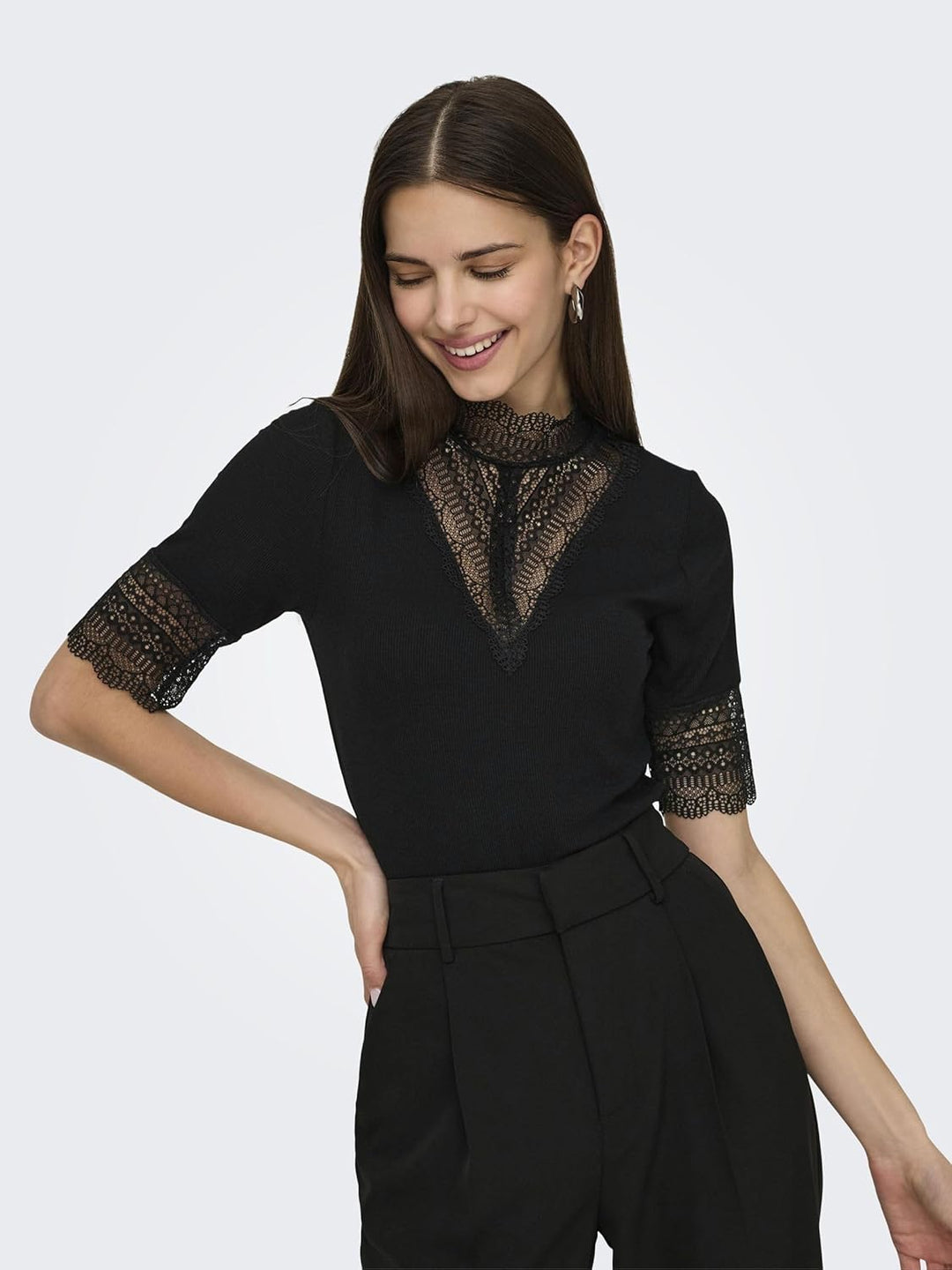 ONLY Female Top ONLTILDE Top XS Schwarz, XS Schwarz