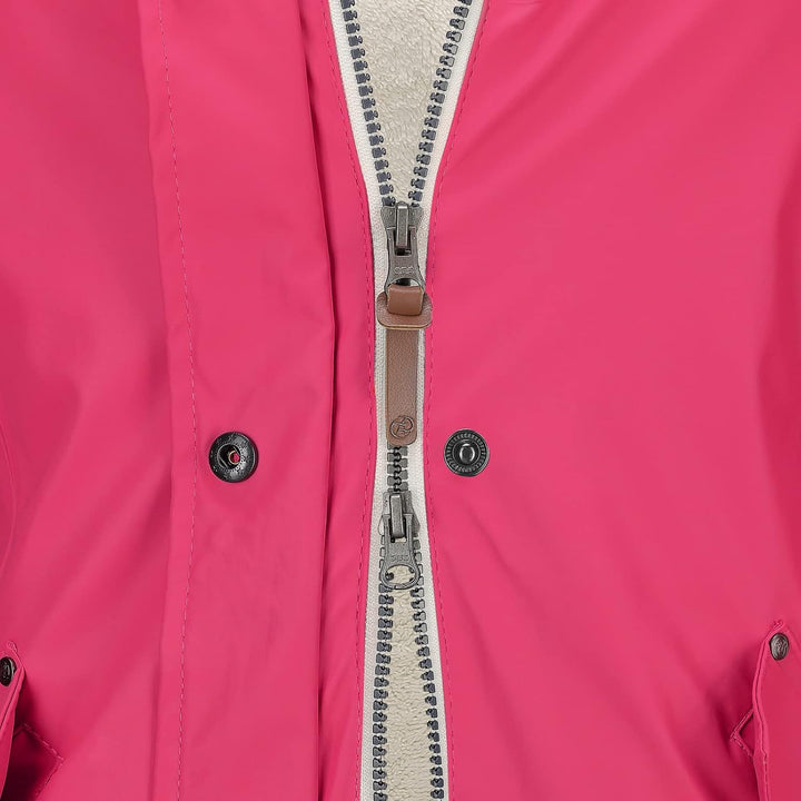 Dry Fashion Damen Regenmantel Malmö - Frauen Regenjacke Jacke mit Kapuze Lang Winddicht Wasserdicht