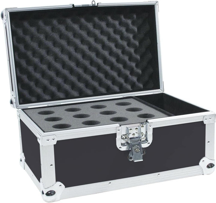 ROADINGER Mikrofon-Case Road 12 Mikrofone schwarz | Flightcase für Mikrofone