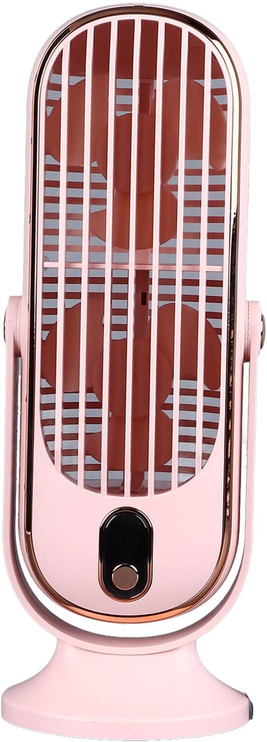 Leiser 5-Gang-USB-Tower-Tischventilator mit 1800 MAh und Hohem Wirkungsgrad. Energieeffizient, Geräu
