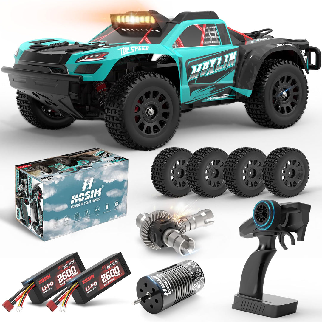 Hosim Ferngesteuertes Auto ab 14 Jahre, Moxlin 1:14 Brushless RC Auto für Erwachsene 75KM/H High Spe