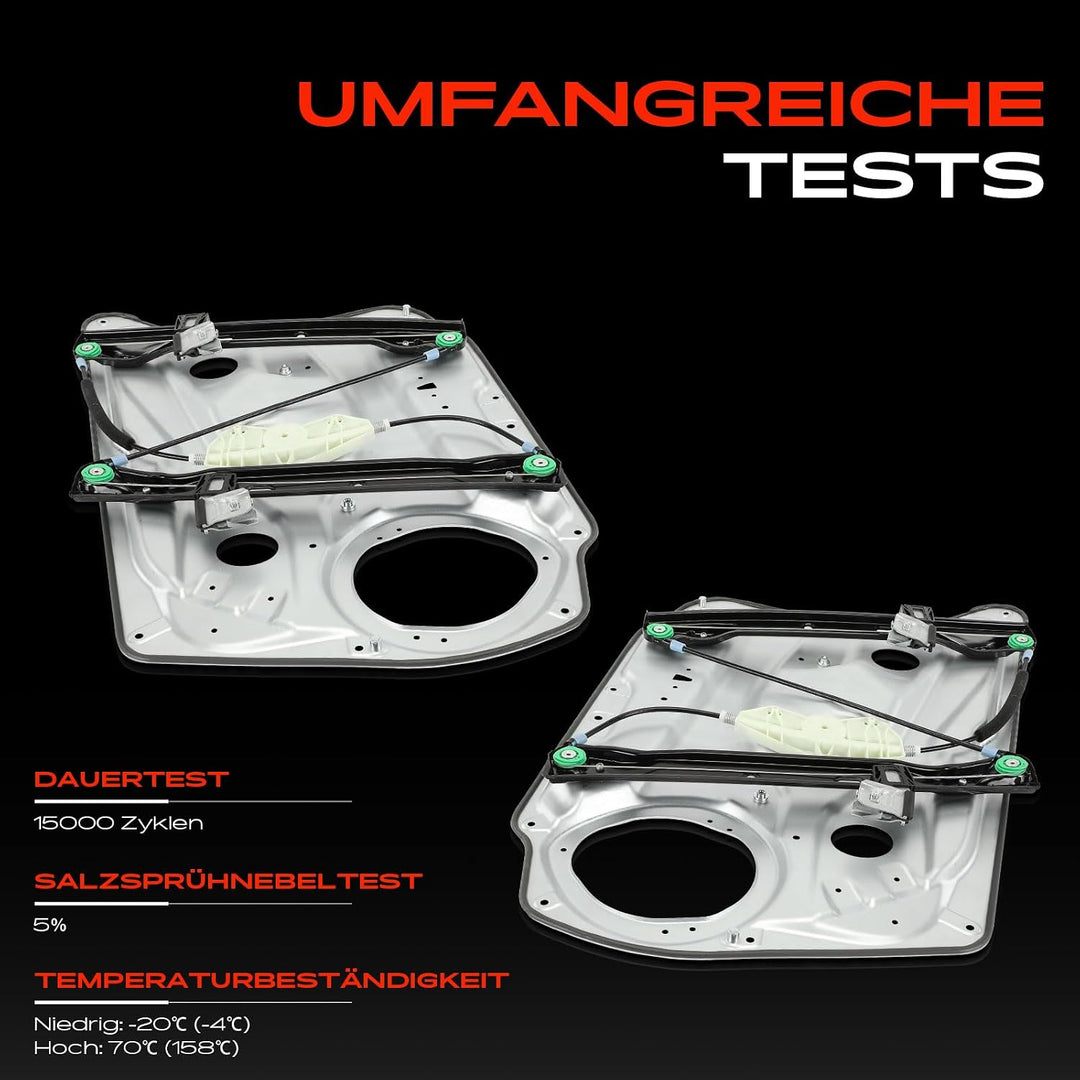 Frankberg 2x Fensterheber Elektrisch Ohne Motor Vorne Links Rechts Kompatibel mit C-Klasse W204 C-Kl