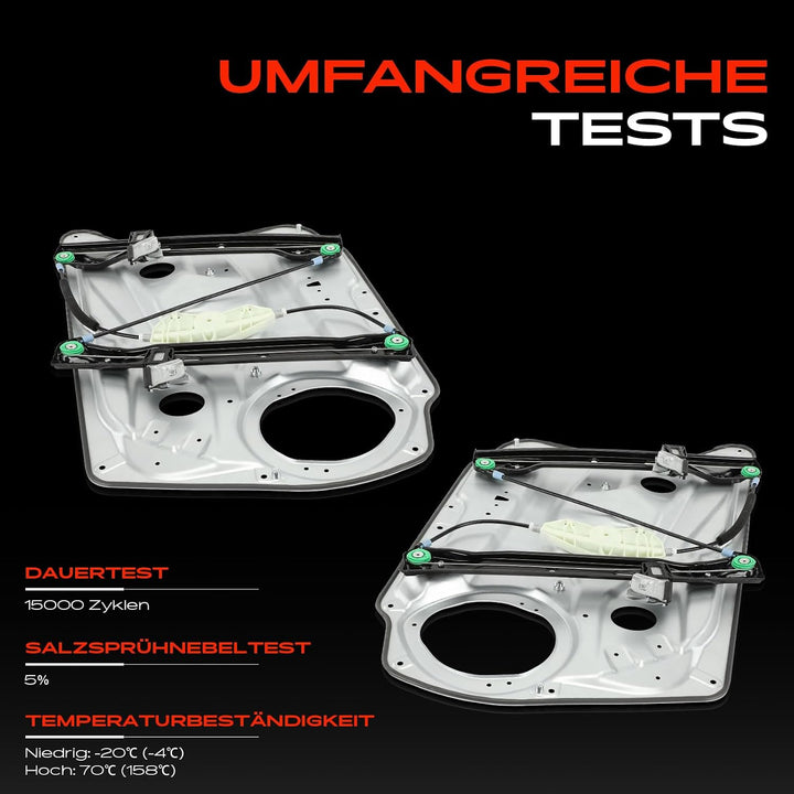 Frankberg 2x Fensterheber Elektrisch Ohne Motor Vorne Links Rechts Kompatibel mit C-Klasse W204 C-Kl