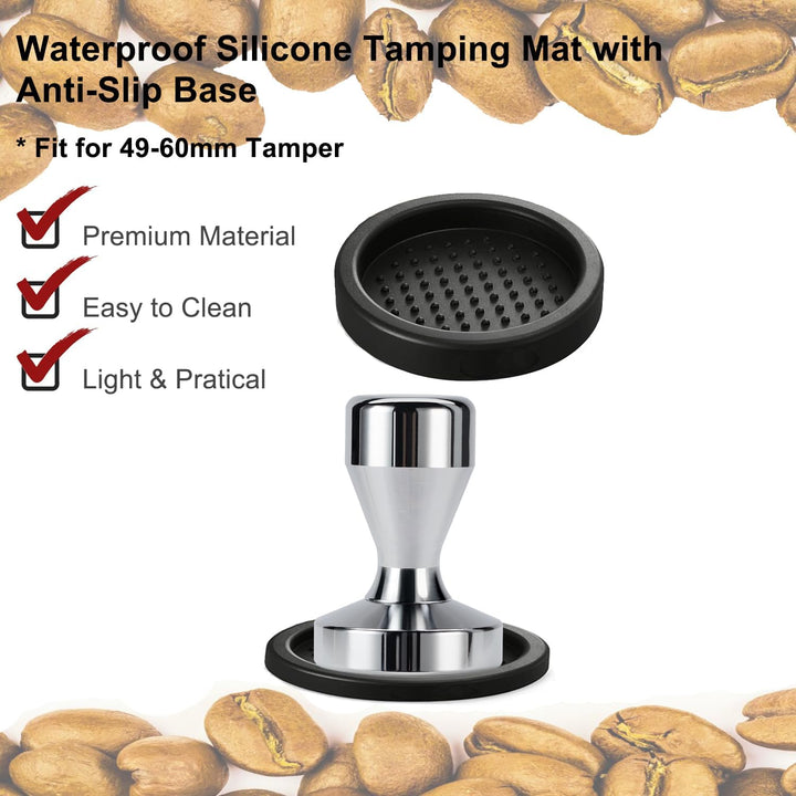 WIWU 51mm Barista Zubehör für Espresso Maschine, 22PCS Kaffee Tamper Set Inkl. 51mm 316 Tamper und A