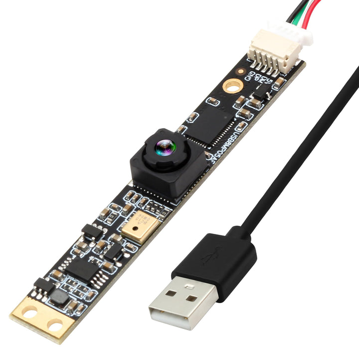 ELP USB Kamera 8MP 30fps USB Kameramodul mit Mikrofon 105 Grad Weitwinkelobjektiv Lightburn Kamera P
