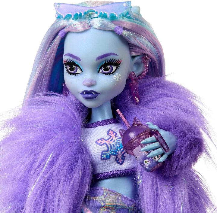 Monster High Abbey Bominable Yeti mit Mammut-Haustier und Accessoires - Spuktastischer Schneeflocken