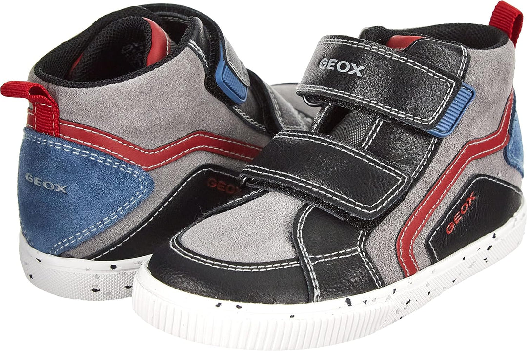 Geox Baby-Jungen B Kilwi Boy C' Sneaker, 22 EU Black Dk Red