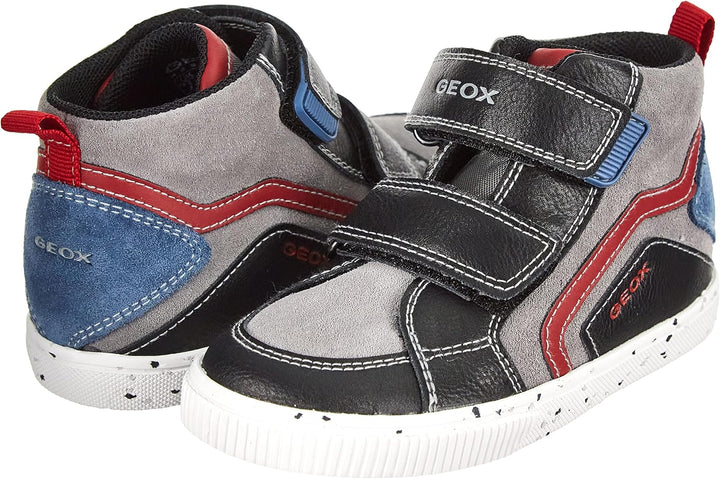 Geox Baby-Jungen B Kilwi Boy C' Sneaker, 22 EU Black Dk Red