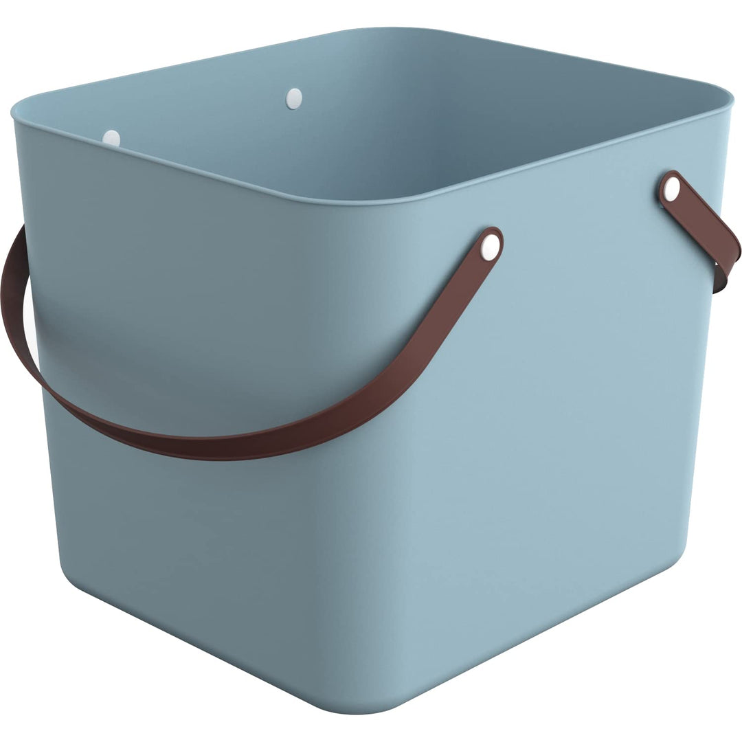 Rotho ALBULA Einkaufskorb 40 l, 2 ergonomische Henkel, bis 40 kg Tragkraft, Kunststoff (PP recycelt)