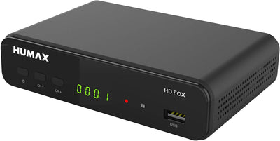 Humax HD Fox Digitaler HD Satellitenreceiver 1080P Digital HDTV Sat-Receiver mit 12V Netzteil Campin