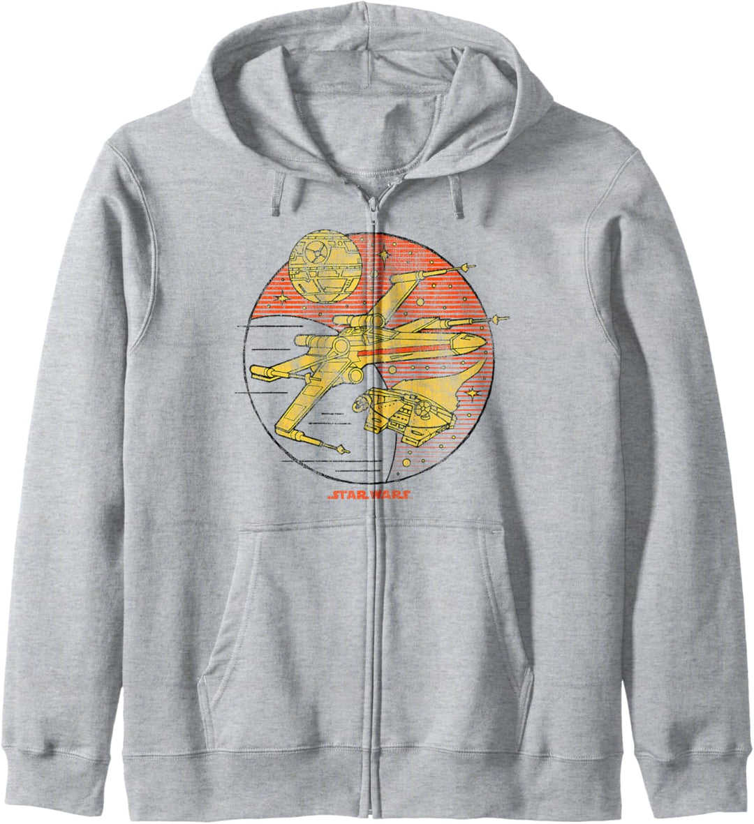Star Wars X-Wing Falcon Vintage Space Craft Kapuzenjacke