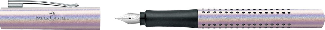 Faber-Castell 140845 - Füller Grip Edition Glam, Federbreite F, pearl, 1 Stück Pearl 1 stück (1er Pa