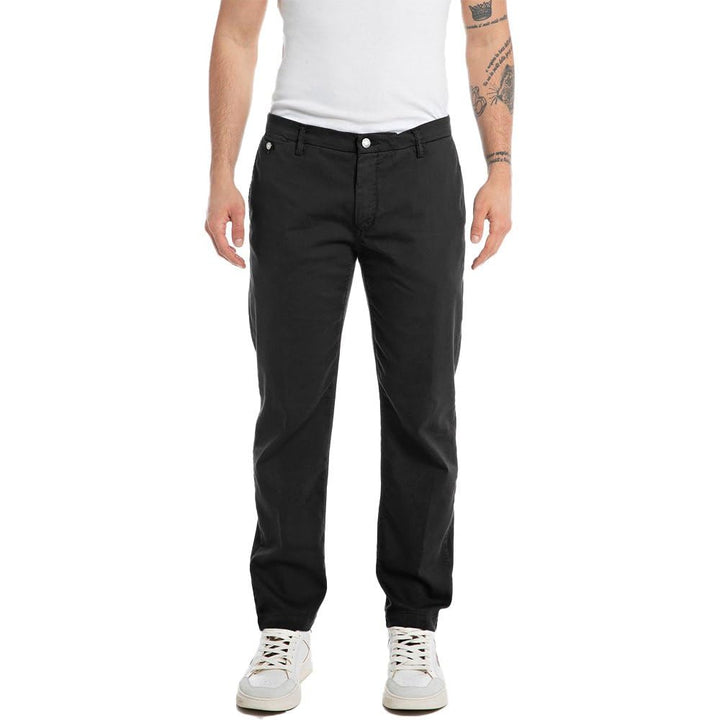 Replay Herren Chino Benni Regular-Fit mit Stretch 34W / 30L Blackboard 099, 34W / 30L Blackboard 099