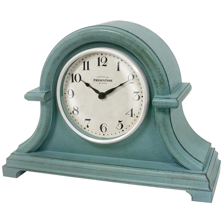 Presentime & Co. Vintage Farmhouse Kaminuhr Serie, Napoleon Schreibtisch & Regal Uhr, 33 x 25,4 cm,