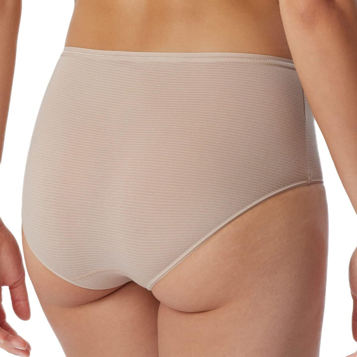 Schiesser Damen 2 PACK Midi Slip Unterwäsche - Modal Essentials, 38 2 X Schwarz / 2 X Sand