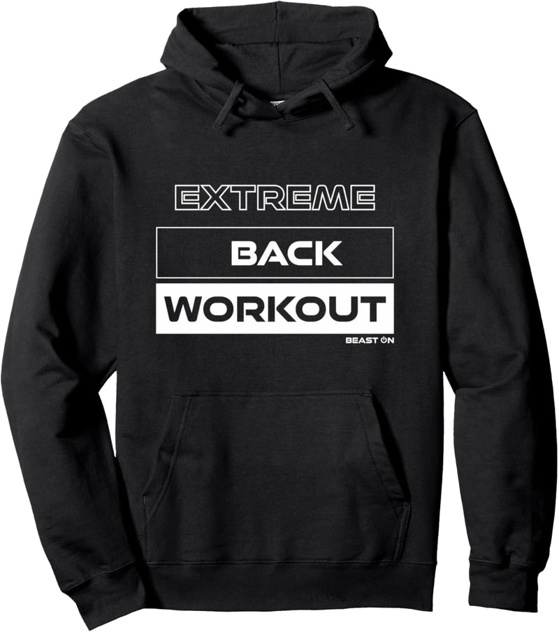 Extreme Back Workout Extremes Training Rücken Gym Fitness Pullover Hoodie