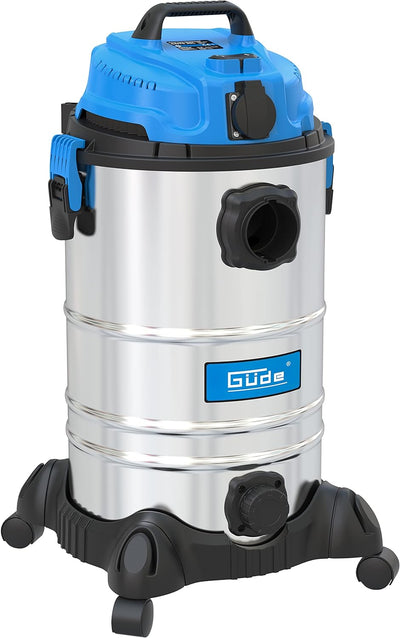 Güde 30 L 17002, NASS-TROCKENSAUGER GNTS 30L, Blau, Silber, schwarz, 1600 W, 85 Dezibel 1600W / 30L,