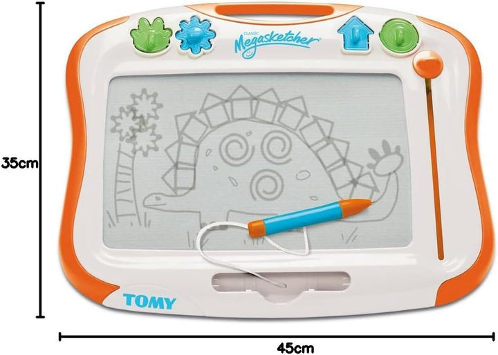 TOMY MegaSketcher Magnettafel für Kinder, Magnet Maltafel, Kinderspielzeug, Zaubertafel, fördert die
