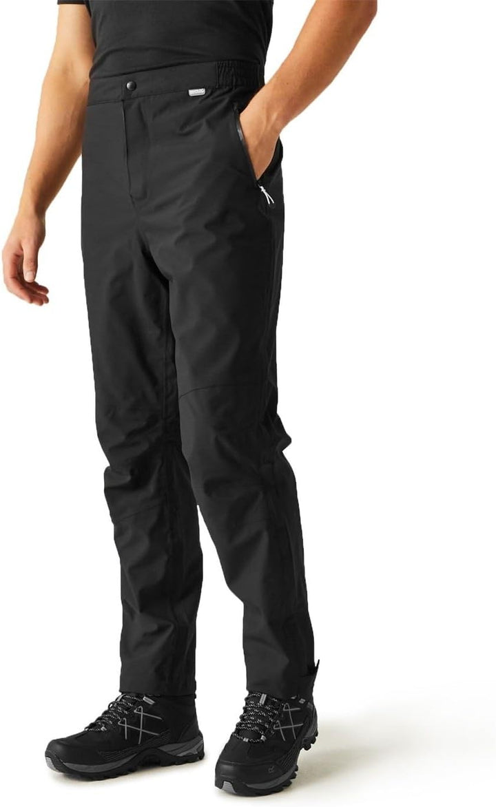 Regatta Herren Highton Strch TRS Over Trousers 3XL Schwarz, 3XL Schwarz