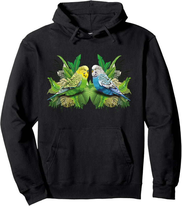 Wellensittiche Sittich Vogel Nymphensittich Pullover Hoodie
