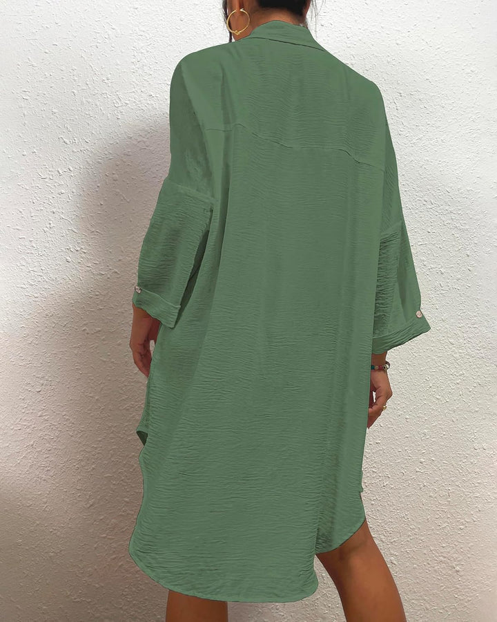 Bsubseach Frauen Badeanzug Coverup Shirt Kleid Button Down Badeanzug Cover Up Beachwear, M