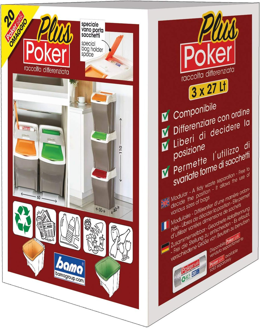 POKER PLUS SET 3X27LT Set