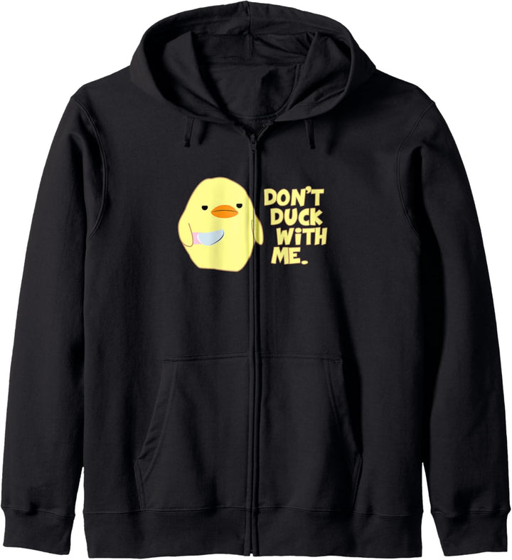 Funny Duck Meme | Don't Duck with Me | Robust aussehende Ente Kapuzenjacke