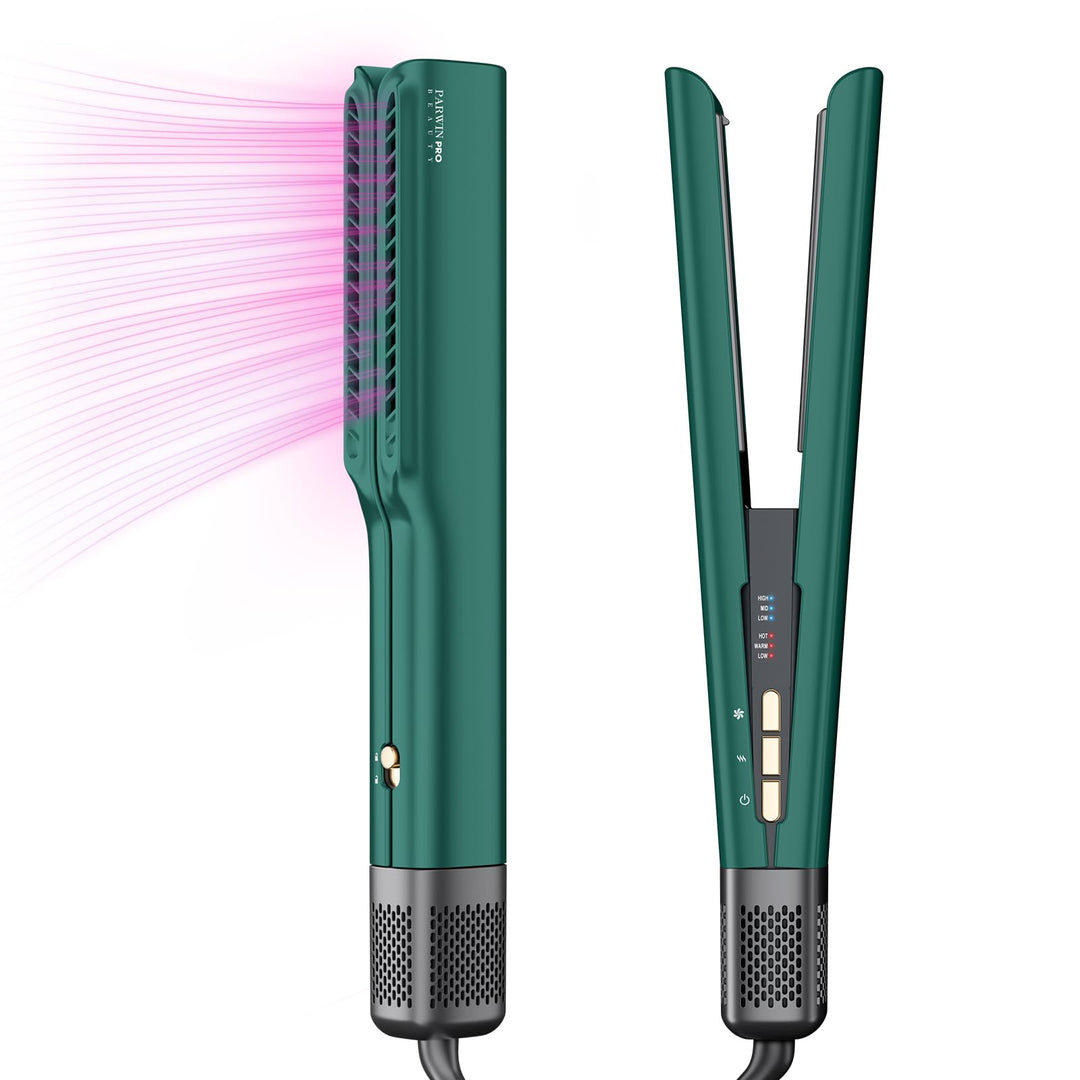 Air Haarglätter, PARWIN PRO BEAUTY Ionen Air Glätteisen, Nass bis Trocken, Ohne Heizplatten, Ohne Hi